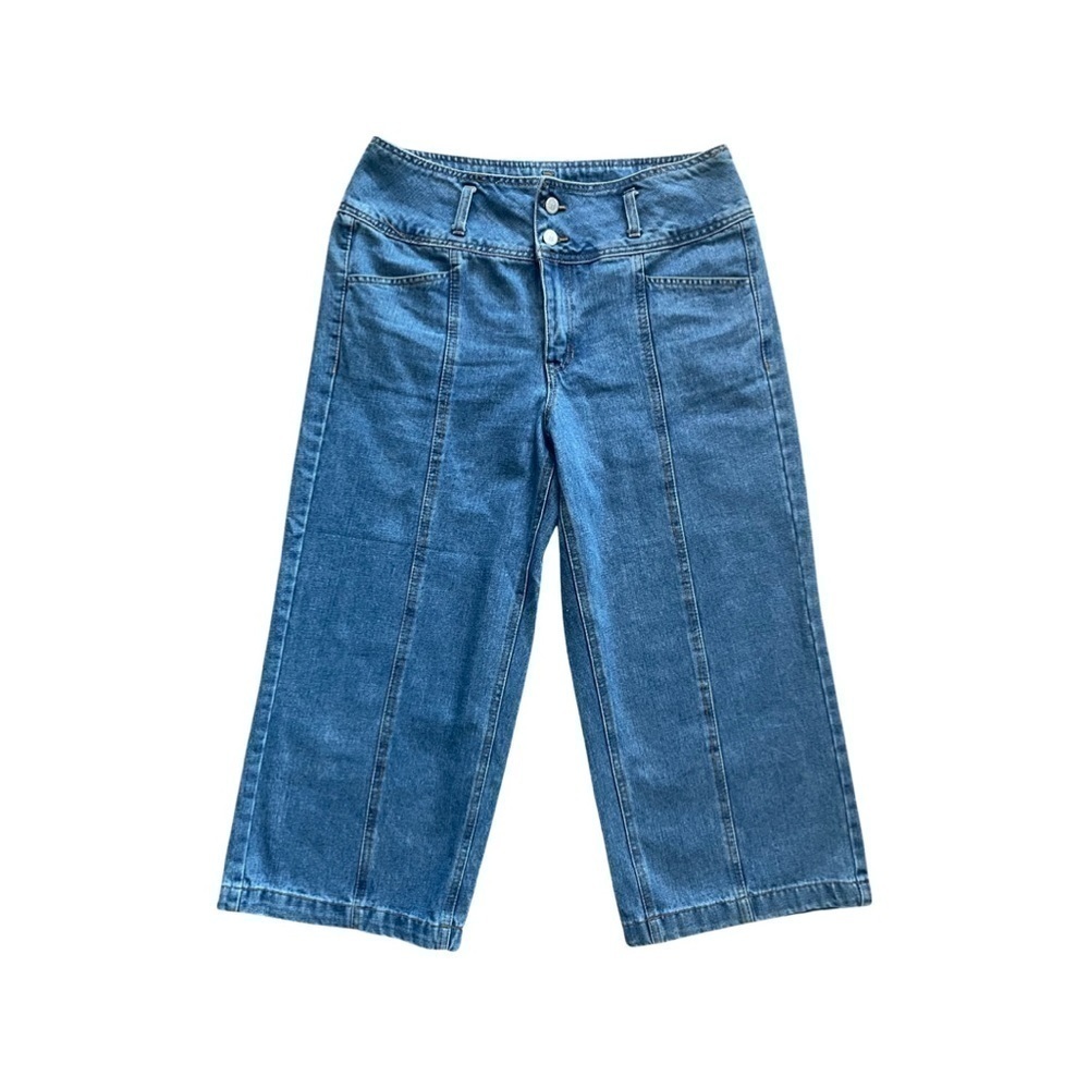 HIGHWAY High Waist Wide Leg Capri Jeans Blue Women’s Juniors Size 13/14.